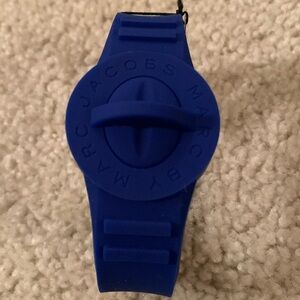 Marc By Marc Jacobs Deep Royal Blue Silicone Rubber Unisex Bracelet - NWT